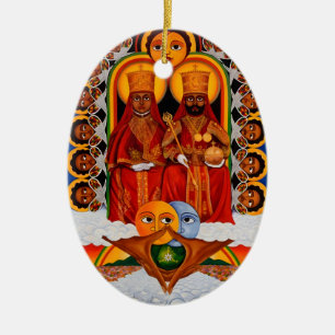Eyes of Spirit - Rasta Roots - Trinity Ceramic Tree Decoration