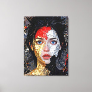 Eyes Of The Ember – “Embers Portrait” Canvas Print