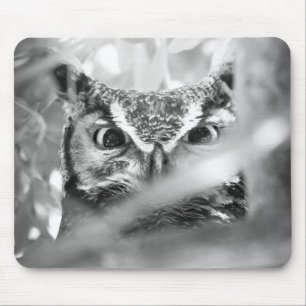 Eyes of the Forest (Great Horned Owl) Mouse Pad