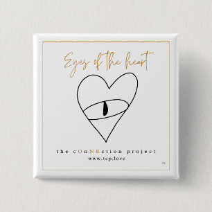 Eyes of the heart square button
