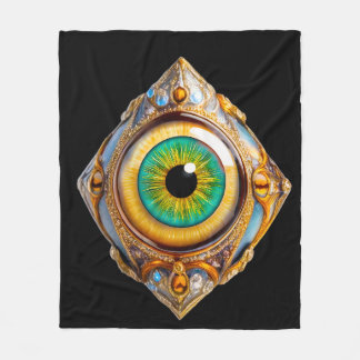 Eyes of the universe 10 fleece blanket