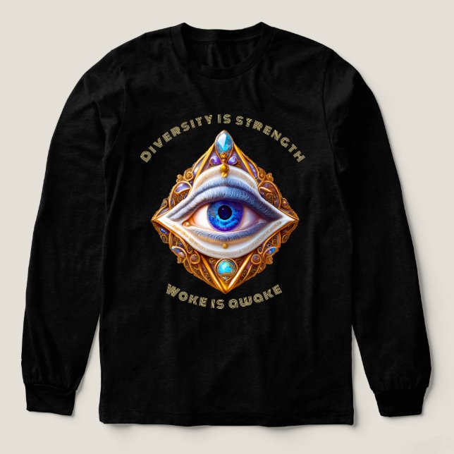 Eyes of the universe 12 Tri-Blend shirt (Design Front)