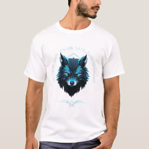 Eyes of the Wilderness – Neon Cyber Wolf Spirit An T-Shirt