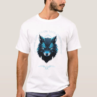 Eyes of the Wilderness – Neon Cyber Wolf Spirit An T-Shirt