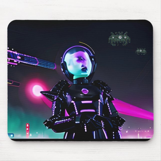 Eyes on the Night Skies Mouse Pad (Front)