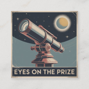 Eyes On The Prize Square Business Card