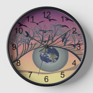 Eyes on the world, earth and environment climate clock