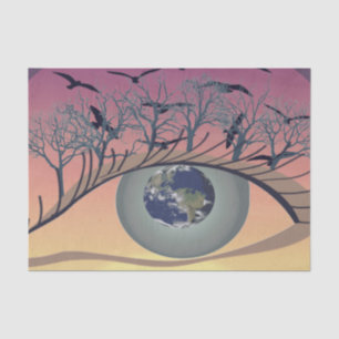 Eyes on the world, earth and environment - climate tissue paper