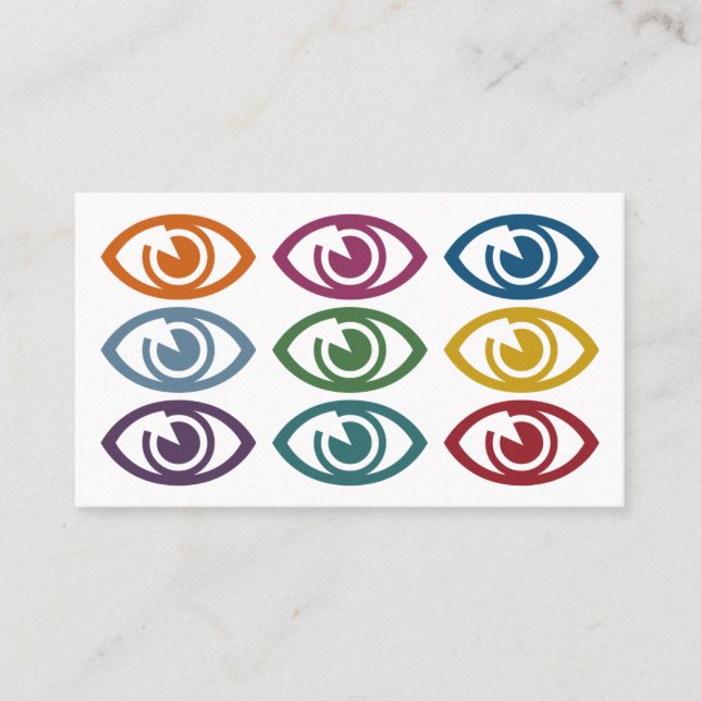 Eyes Optometrist Business Cards (Front)