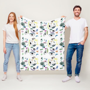 Eyes Plants  Art  Fleece Blanket