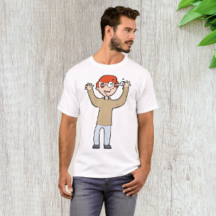 Eyes Popping Out Cartoon Character T-Shirt
