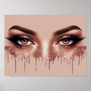 💋 Eyes Rose Gold Makeup Decor For Teen Rooms ✨