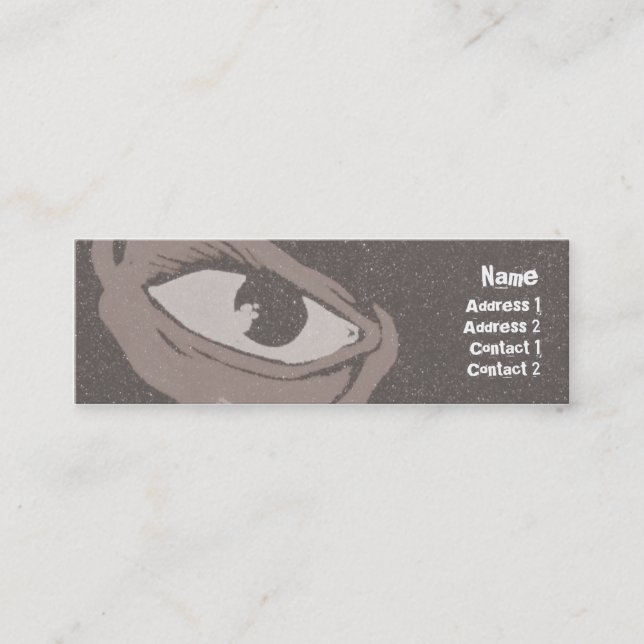 Eyes - Skinny Mini Business Card (Front)