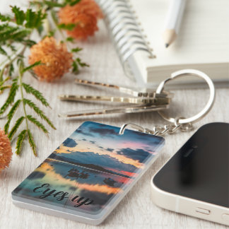 Eyes Up Inspirational | Sunset Reflection Key Ring