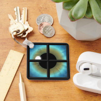 Eyes Windows To The Soul Premium Square Keychain