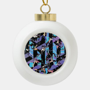 Eyesore  ceramic ball christmas ornament