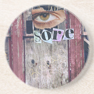 eyesore collage coaster