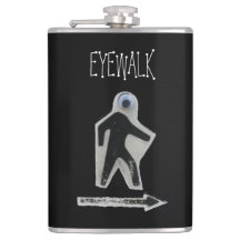EyeWalk Vinyl Wrapped Flask