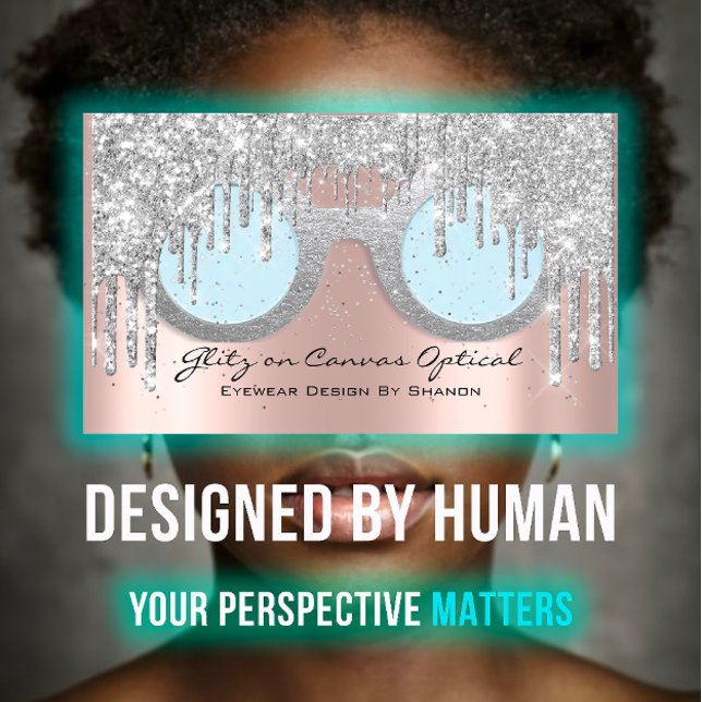 Eyewear Optical  Optometrist Eyeglasses Rose Grey Business Card (Eyewear Optical Optometrist Eyeglasses Rose Gray Business Card)