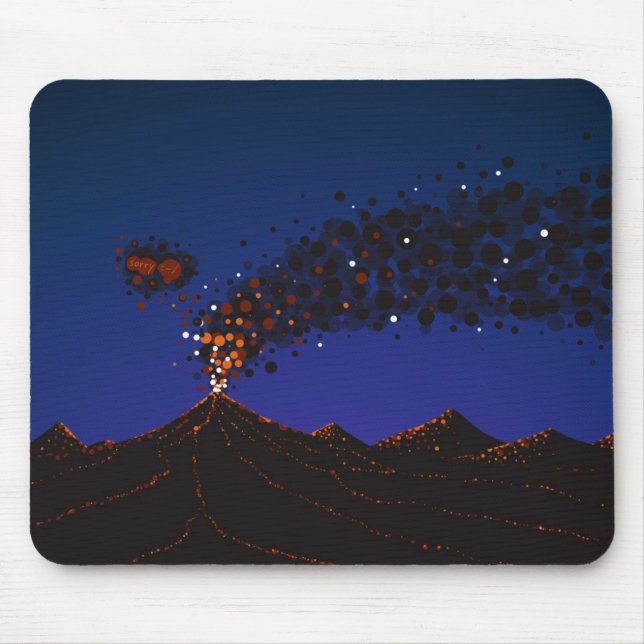Eyjafjallajokull Mouse Pad (Front)