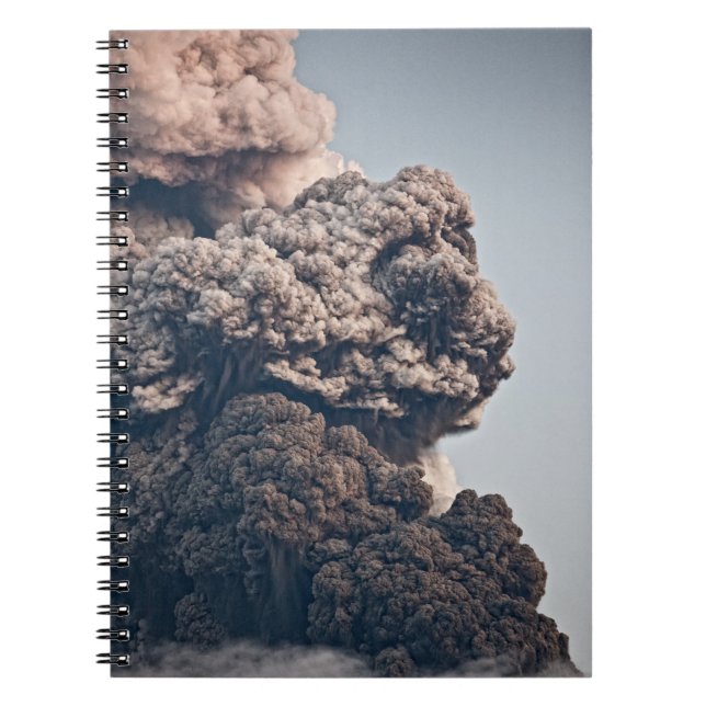 Eyjafjalljokull Volcanic Eruption Spiral Notebook (Front)