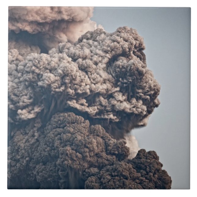 Eyjafjalljokull Volcanic Eruption Tile (Front)
