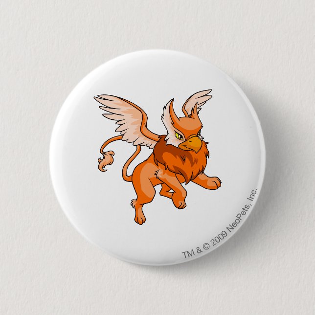 Eyrie Orange 6 Cm Round Badge (Front)
