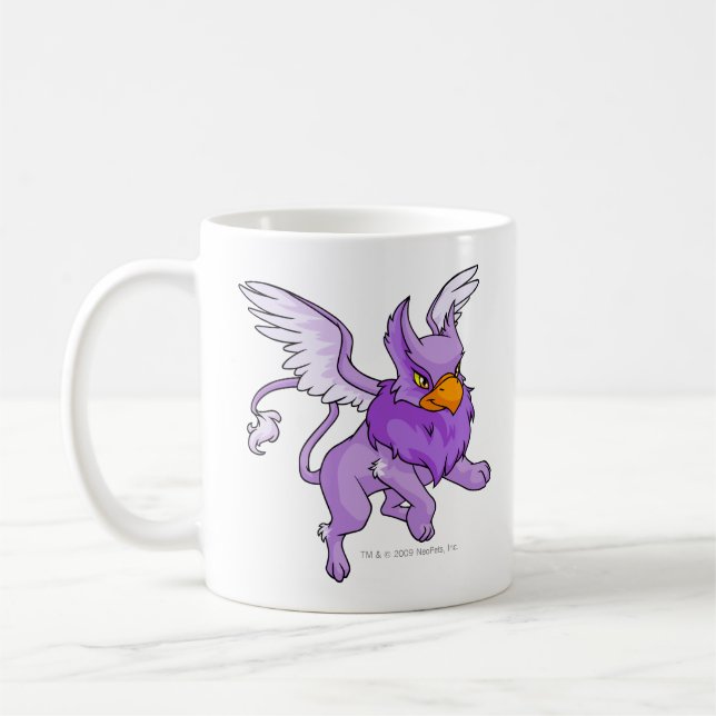 Eyrie Purple Coffee Mug (Left)