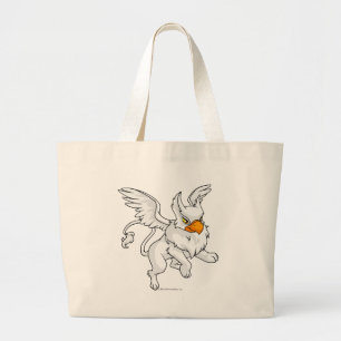 Eyrie White Large Tote Bag