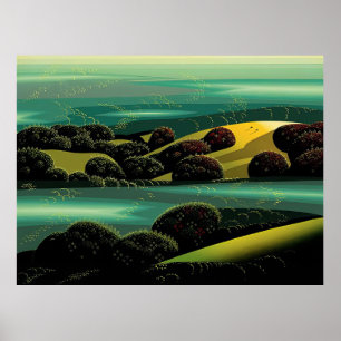 Eyvind Earle - Emerald Fog - 1993; United States Poster