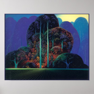 Eyvind Earle -  Softening Shades of Twilight - Mag Poster