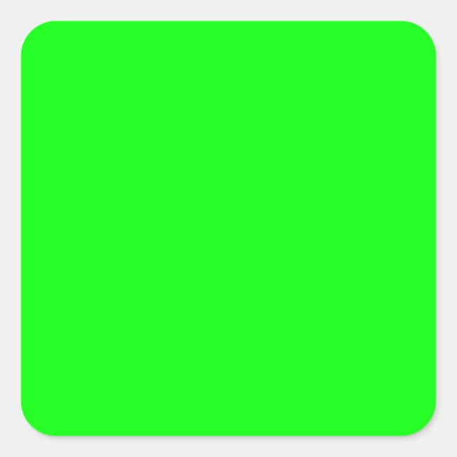 EZ-C Bright Green Toiletry Labels/ Square Sticker (Front)
