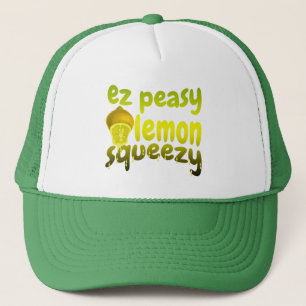 ez peasy lemon squeezy trucker hat