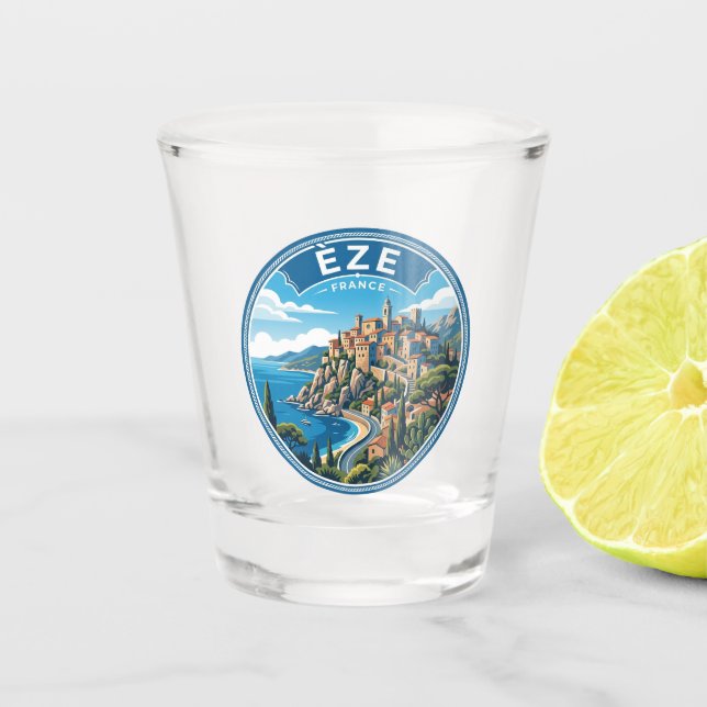 Èze, France France Shot Glass (Front)