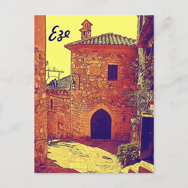Eze, Provence Postcard (Front)