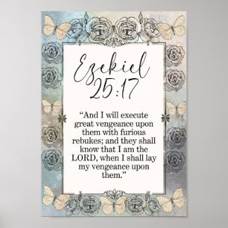 Ezekiel Bible Verse WallArt Poster