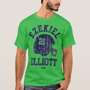 Ezekiel Elliott Dallas Helmet Font TShirt