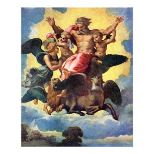 Ezekiel's Vision, painting by Raphael, Photo Print