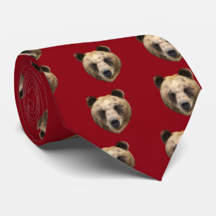 Ezobrown bear tie