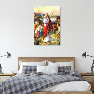 Ezra 8 Ezra Prays for God's Help Canvas Print