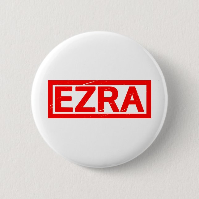 Ezra Stamp 6 Cm Round Badge (Front)