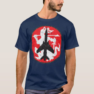 F105G Thunderchief Wild Weasel Badge Grunge Style T-Shirt
