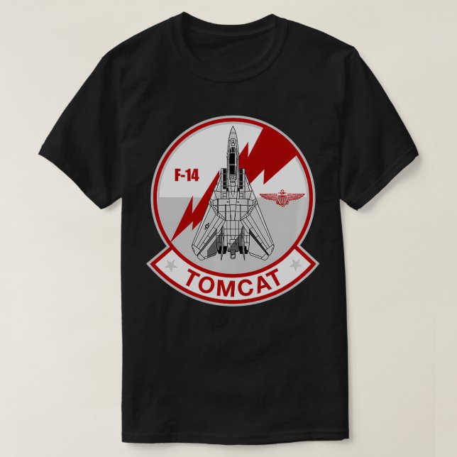 F14 Tomcat Patch  T-Shirt (Design Front)