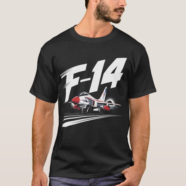 F14 Tomcat - Red, White & Blue T-Shirt (Front)