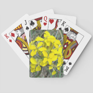 F14 Yellow Wildflowers Playing Cards