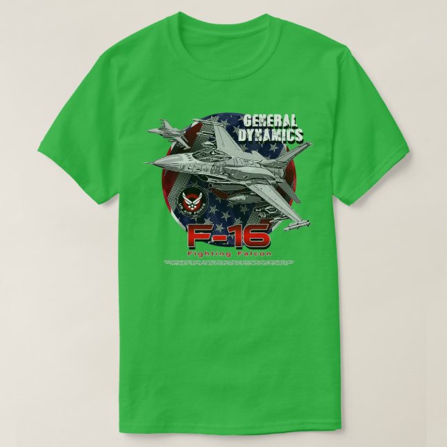 F16 Falcon Fighting Falcon Fighter Jet  T-Shirt (Design Front)