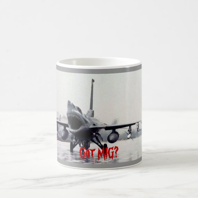 F16 shark Mug (Center)