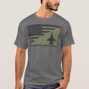 F16 Viper US Flag subdued  T-Shirt