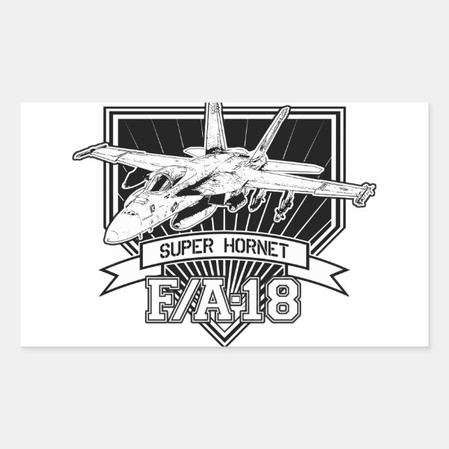 F18 Super Hornet Rectangular Sticker (Front)