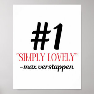 F1 Max Simply Lovely Sticker  Poster